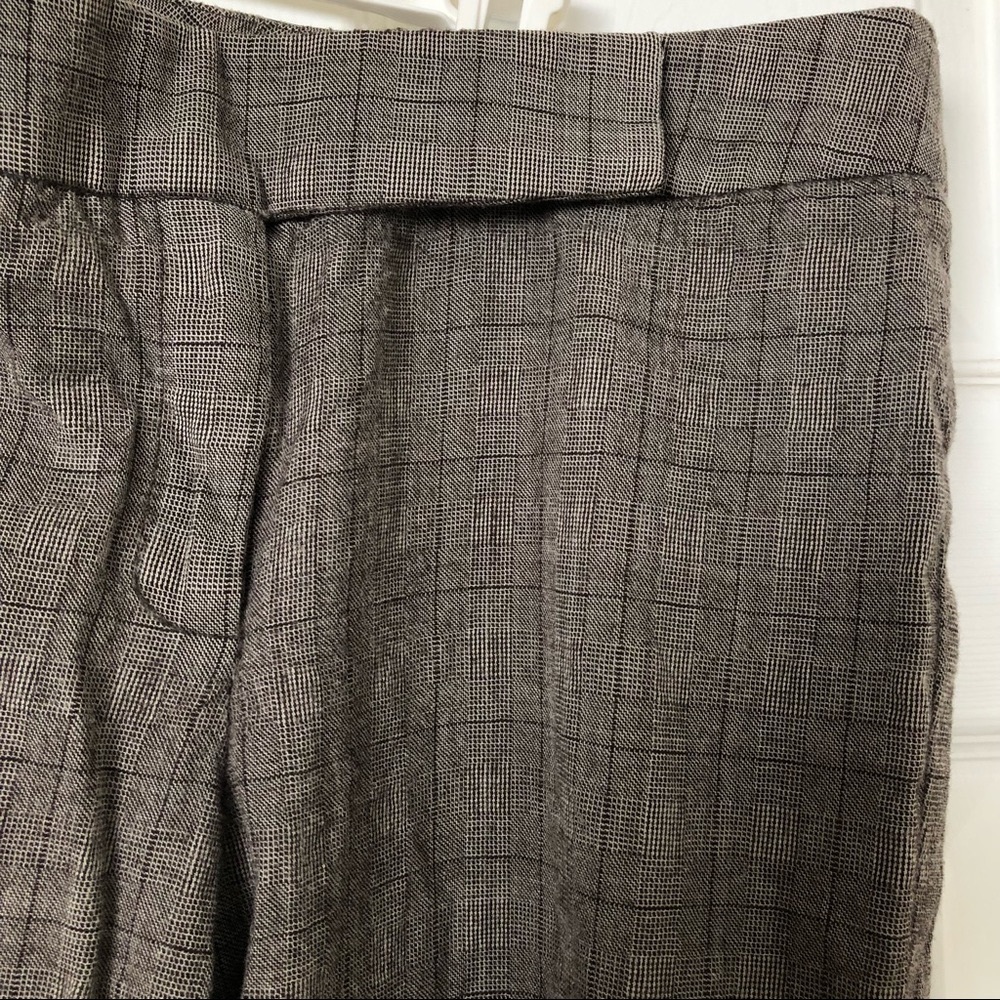 Talbots Gray/Brown Plaid Pants